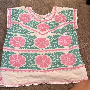 J. Marie embroidered blouse